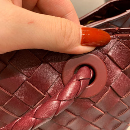 Bottega Veneta Andiamo Large Burgundy Handbag