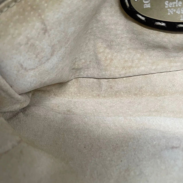 Fendi Baguette Selleria Calfskin Leather Brown Shoulder Bag