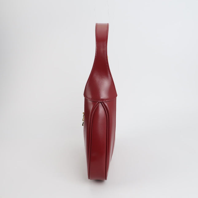 Gucci Jackie 1961 Red Burgundy Leather Bag Small Shoulder Bag