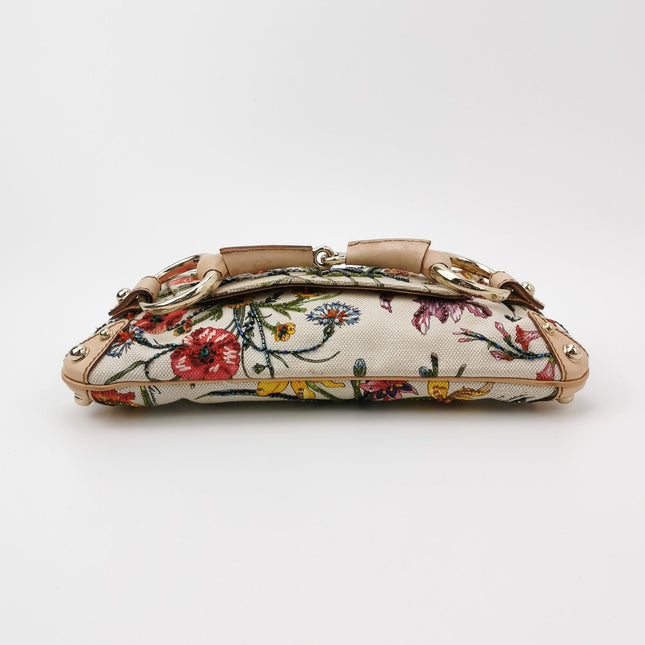 Gucci Horsebit 1955 Small Chain Bag Limited Edition Floral Print Canvas