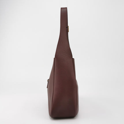 Yves Saint Laurent YSL Le 5 A 7 Hobo Small Burgundy Calfskin Shoulder Bag