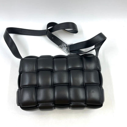 Bottega Veneta Padded Cassette Black Leather