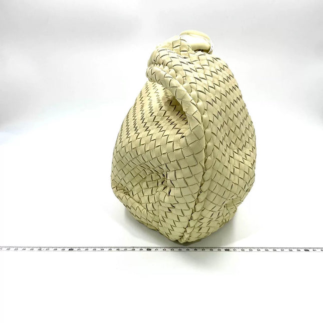Bottega Veneta Belly Hobo Intrecciato Pale Yellow Large 50cm