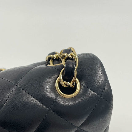 Sold Chanel Classic Flap Jumbo 2012 Black Lambskin Leather Double Flap with Gold Hardware