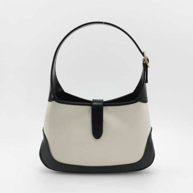 Sold Gucci Jackie 1961 Black & White Leather Bag Small