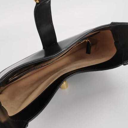 Sold Gucci Jackie 1961 Black Leather Bag Small with Adjustable Strap