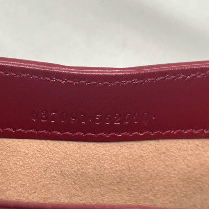 Gucci Jackie 1961 Mini Red Burgundy Leather Bag