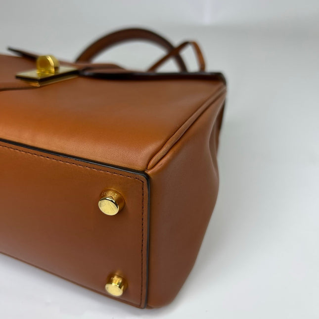 Celine 16 Bag Small Caramel Natural Tan Smooth Calfskin Leather