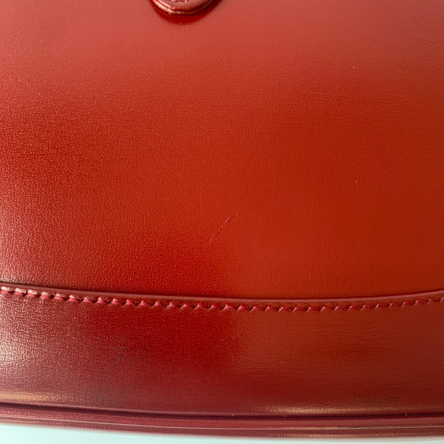 Gucci Jackie 1961 Small Burgundy Red Leather Bag with Adjustable Strap
