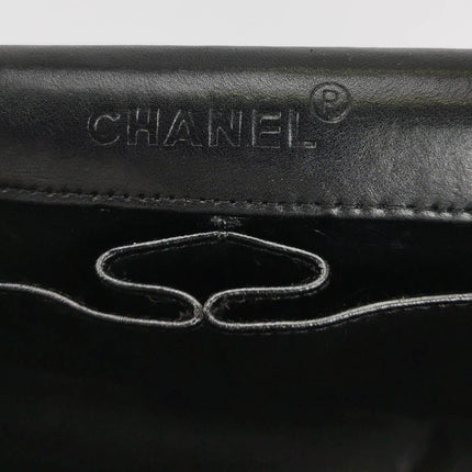 Sold Chanel East West Chocolate Bar Black Leather
