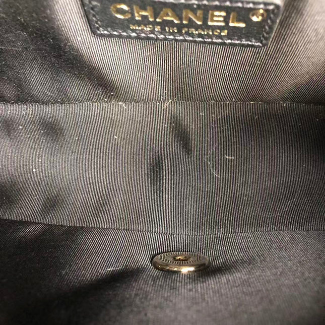 Chanel Medium Raffia Jute Striped Flap Bag Black Diamond Wild Stitch