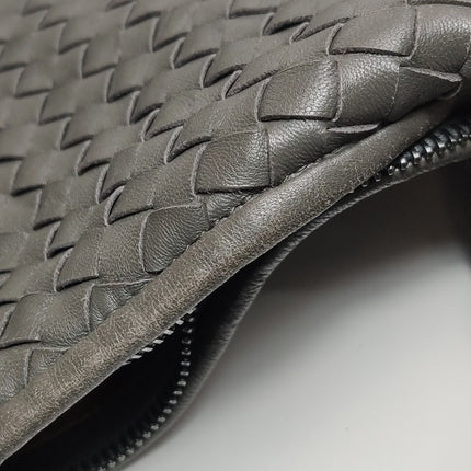 Bottega Veneta Hobo Bag Lambskin leather Dark Grey Large 47cm