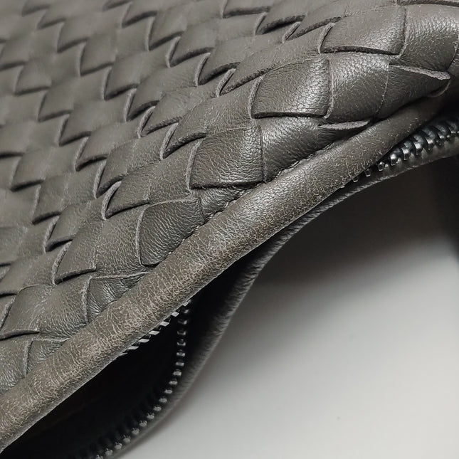 Bottega Veneta Hobo Bag Lambskin leather Dark Grey Large 47cm