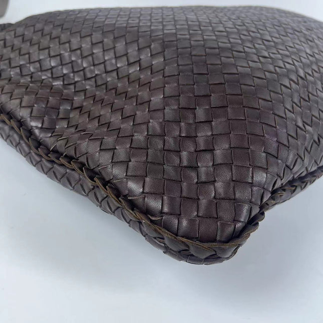 Bottega Veneta Veneta Hobo Maxi Dark Brown Lambskin Leather 52cm