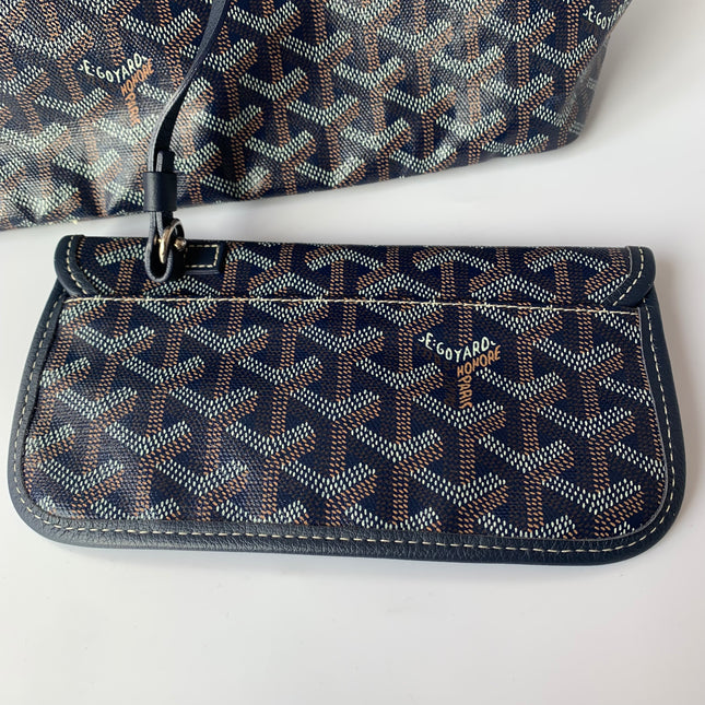 Sold Goyard Saint Louis Tote PM Medium Navy