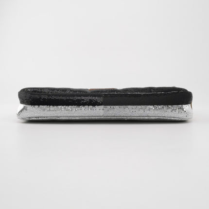 Fendi Baguette Blocks Abstract Pattern Glitter Sequin Shoulder bag