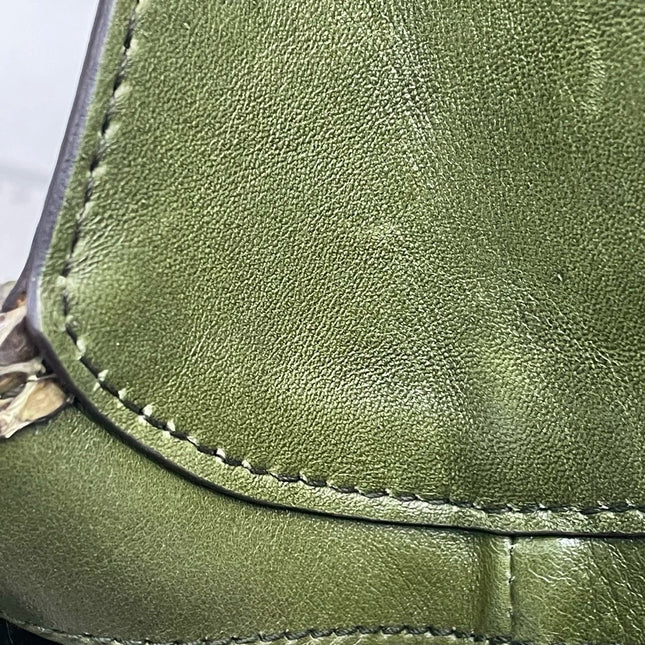 Gucci Jackie Green Python Leather Rare