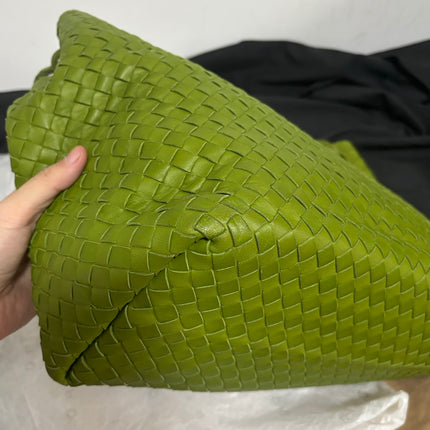 Bottega Veneta Garda Avocado Green Intrecciato Nappa Leather Large 33cm