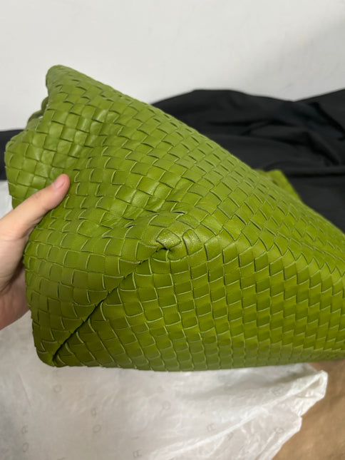 Bottega Veneta Garda Avocado Green Intrecciato Nappa Leather Large 33cm