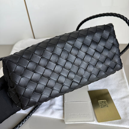 Bottega Veneta Small Andiamo Black Intrecciato Handbag 2023