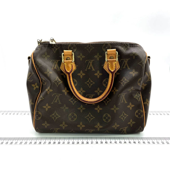 Louis Vuitton Speedy 25 Bandouliere Brown Monogram with Strap