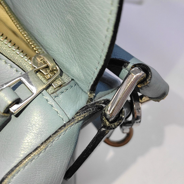 Loewe Puzzle Small Ash Blue Calfskin leather bag