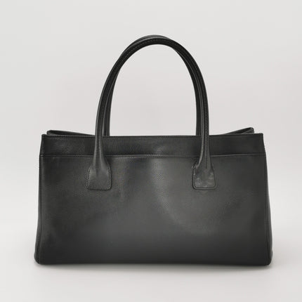 Chanel Cerf Executive East West Black Caviar Leather Handbag