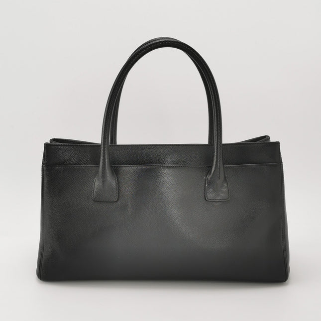 Chanel Cerf Executive East West Black Caviar Leather Handbag