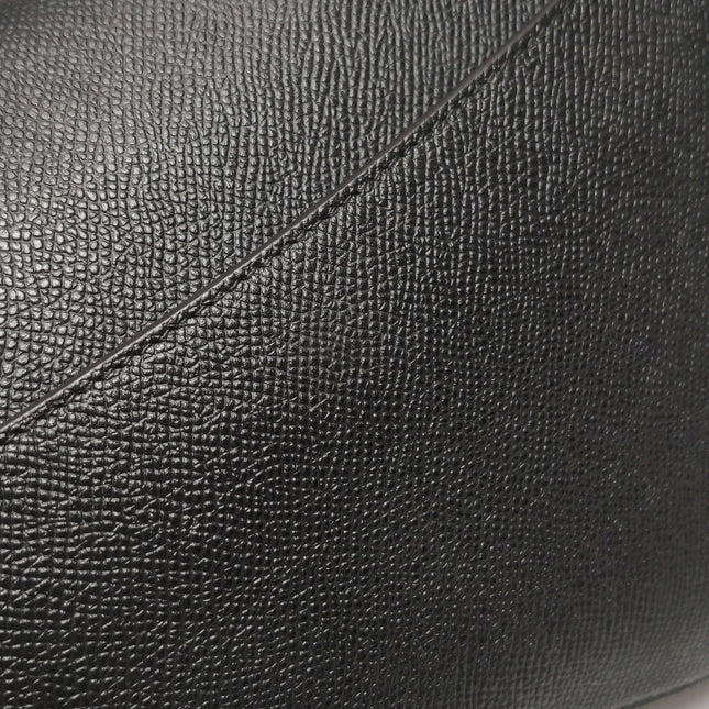 Dior Saddle 2022 Medium Grained Calfskin Leather Bag Black