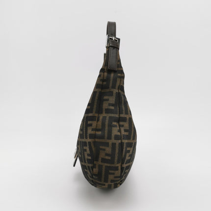 Fendi Croissant Shoulder Bag Medium Zucca Monogram Canvas