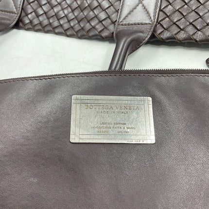 Sold Bottega Veneta Cabat Large Intreccio Leather Tote Bag Dark Chocolate Brown with Pouch 40cm