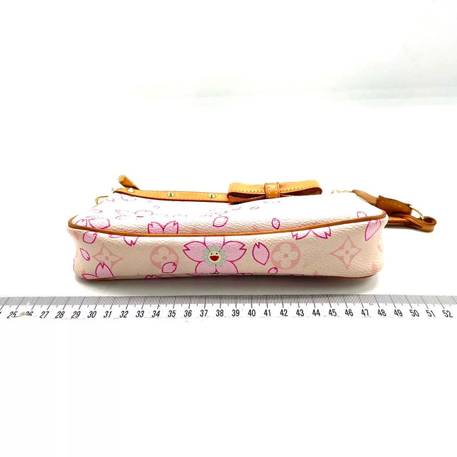 Louis Vuitton x Takashi Murakami Cherry Blossom Pochette Accessoire Pink Monogram