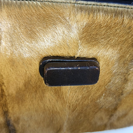 Sold Gucci Bamboo 1947 Top Handle Bag Leather Medium Brown Pony-style Calfskin Leather