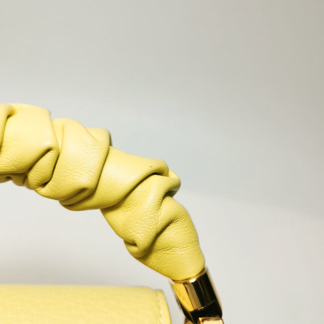 Louis Vuitton Capucines Mini Yellow Leather Crossbody Bag