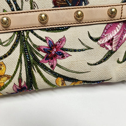 Gucci Horsebit 1955 Small Chain Bag Limited Edition Floral Print Canvas