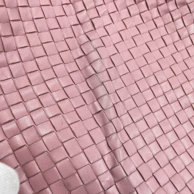 Bottega Veneta Veneta Hobo Medium Cherry Blossom Pink Intrecciato Leather Bag 40cm