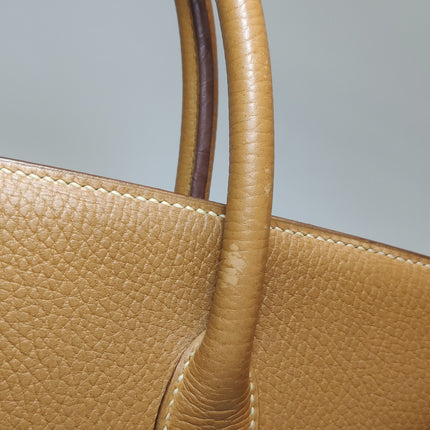 Hermes Birkin 40 Gold TC Clemence Leather Gold Hardware 1994