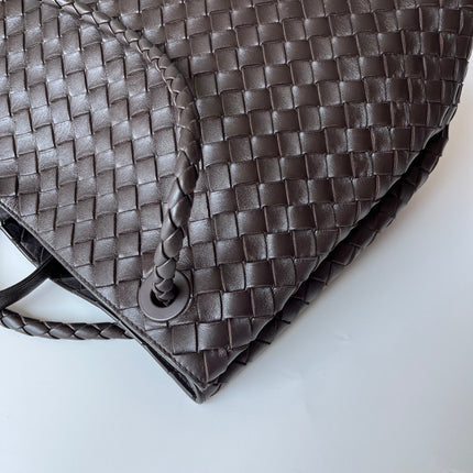Bottega Veneta Andiamo Large Dark Chocolate Brown Handbag