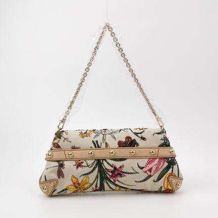 Gucci Horsebit 1955 Small Chain Bag Limited Edition Floral Print Canvas