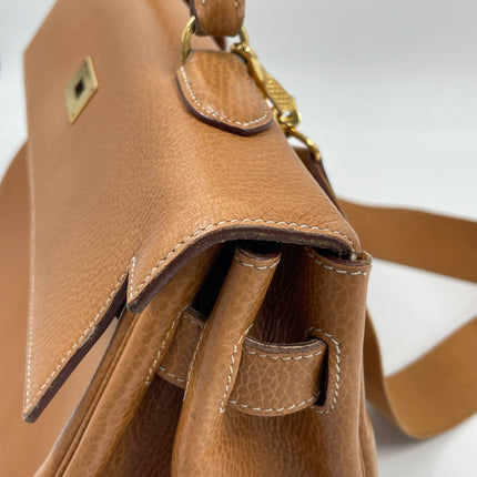 Hermes Kelly 40 Retourne Gold Togo Leather Gold Hardware 1993