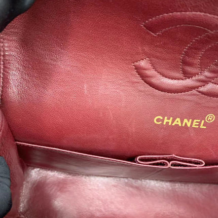Chanel Classic Flap Vintage Black Lambskin Leather with 24k Gold Hardware