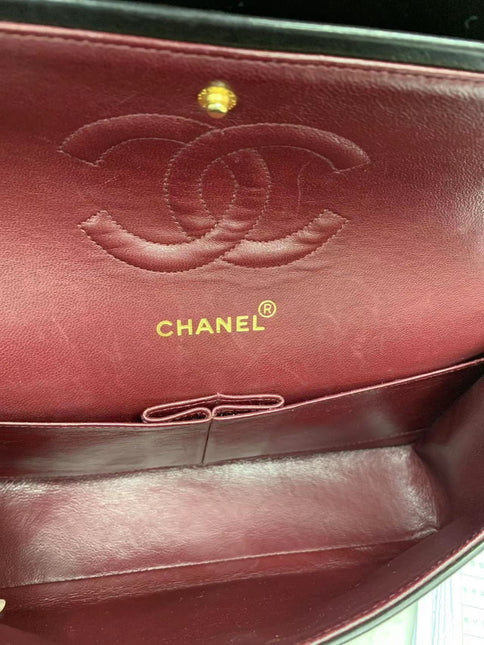 Chanel Classic Flap Vintage Black Lambskin Leather with 24k Gold Hardware