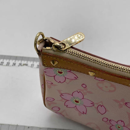 Louis Vuitton x Takashi Murakami Cherry Blossom Pochette Accessoire Pink Monogram