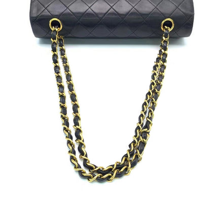 Chanel Classic Flap Vintage Black Lambskin Leather with 24k Gold Hardware