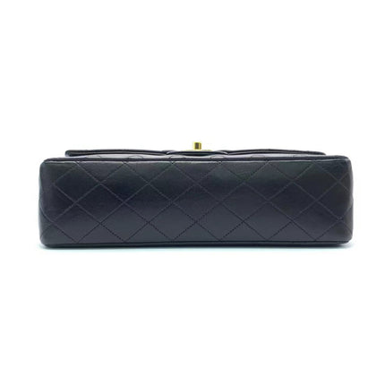Chanel Classic Flap Vintage Black Lambskin Leather with 24k Gold Hardware