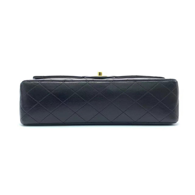 Chanel Classic Flap Vintage Black Lambskin Leather with 24k Gold Hardware