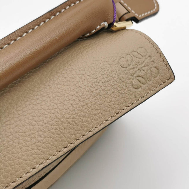 Sold Loewe Puzzle Mini Sandy Beige Calfskin Leather Crossbody Bag