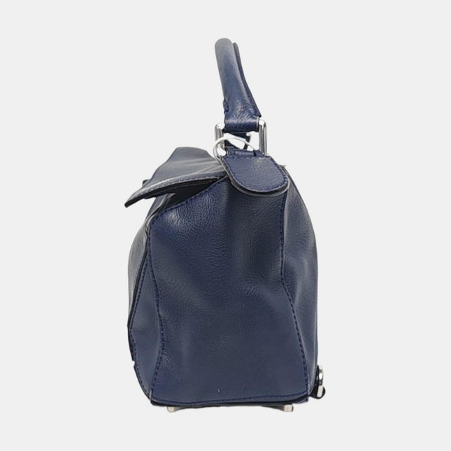 Loewe Puzzle Small Navy Calfskin leather bag