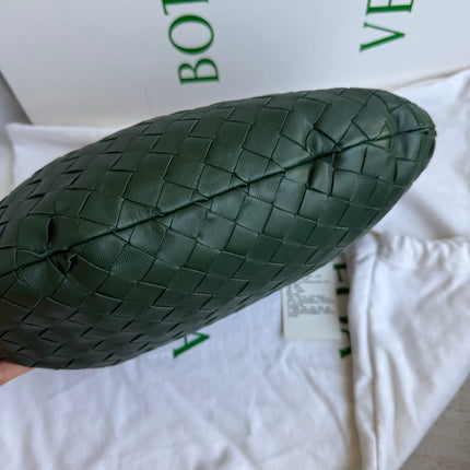 Bottega Veneta Teen Jodie Leather Dark Forest Green 36cm