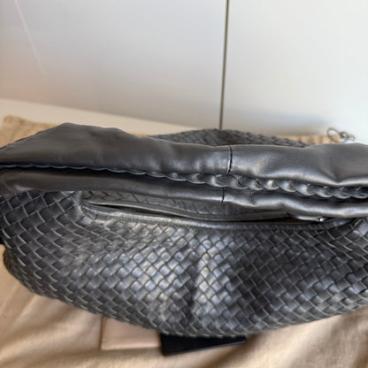 Bottega Veneta Belly Hobo Intrecciato Black Large 53cm NEVER WORN